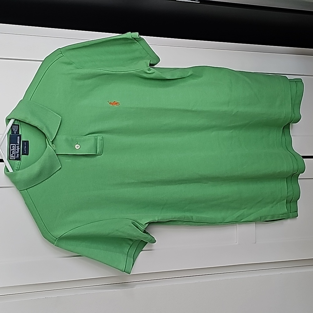 Polo by Ralph Lauren Custom Fit Slim Men's Small in Green/Orange -  Pre-owned